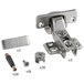 A Lancaster Table & Seating hardware kit for a waste receptacle enclosure door.