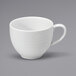 Noritake N7020000520 Glacier 6.75 oz. Bright White Embossed Porcelain Low Cup by Oneida - 36/Case