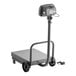 An AvaWeigh 500 lb. digital receiving scale with wheels.