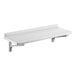 A white rectangular Cambro Camshelving wall shelf.