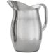 An American Metalcraft stainless steel bell pitcher with a handle.