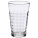 A clear Duralex stackable highball glass.