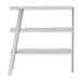 A Safco Mirella white ash bookshelf with metal legs.