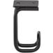 A black metal Safco accessory hook with a metal plate.