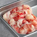 A tray of Boston Lobster Company frozen lobster tail meat.