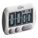 A digital kitchen timer with an extra-large display and three control buttons.