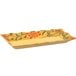 A rectangular Venetian floral design melamine display tray.