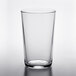 A clear Duralex glass tumbler.