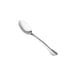A close-up of a Vollrath stainless steel teaspoon with a silver handle.