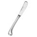 A silver Vollrath Queen Anne dinner knife with a pistol grip handle.