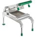 A Garde cooked chicken slicer with green handles.