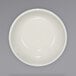 a white plate with a circle in the middle