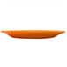 An orange International Tableware Cancun stoneware platter on a white background.