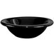 a black bowl with a white background