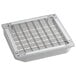 a metal grid with holes