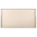 A rectangular white tray with a black border.