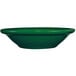 A green International Tableware stoneware bowl.