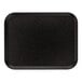 A Carlisle black non-skid rectangular tray.