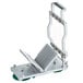 A Garde metal and plastic cheese slicer with a green handle.