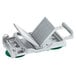 A Garde metal cheese slicer with a green handle.