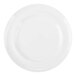 A plain white porcelain plate.