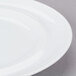 a close-up of a white plate