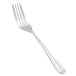 A Vollrath Queen Anne stainless steel dinner fork with a silver handle.