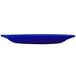 An International Tableware cobalt blue stoneware platter with a white background.