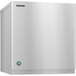 A silver rectangular Hoshizaki water cooled ice machine with a blue logo on a white background.