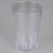 A Carlisle clear plastic tumbler.