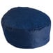 AmerCare Royal large navy beanie chef cap with a round top and a small hole in the center.