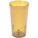 A brown Carlisle plastic tumbler.