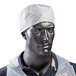 AmerCare Royal BC100WS Small White Beanie Chef Cap - 50/Box