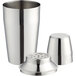 An American Metalcraft stainless steel cocktail shaker set.
