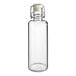 An American Metalcraft clear acrylic hinged water bottle with a white cap.