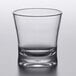 A clear Carlisle Alibi double rocks glass.