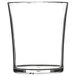 A clear Carlisle plastic rocks glass.
