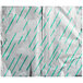 A green and white striped package of Choice interfolded foil pop-up sheets.