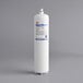 A white cylinder with a blue and white label for "3M Water Filtration Products HF95-CL"