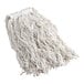 A white Rubbermaid wet mop head with a white headband.