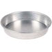 An American Metalcraft heavy weight aluminum pizza pan with a white background.