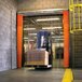 Curtron QSD-8-50-UM-72X96 72 inchW x 96 inchH Transparent Clear PVC Strip Door - Standard Grade