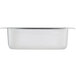 A stainless steel water pan for a chafer.