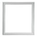 A white, square refrigerator or freezer gasket designed for a 22-inch ice bin.