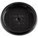 A black round plastic wiper seal with a hole in it.