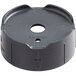 A black plastic Server ProPortion Single Tip cap with a hole and an arrow on it.