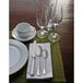 A table set with a plate and Sant'Andrea Bellini stainless steel table knife.