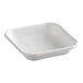A white Eco-Products square container with text on it.
