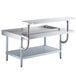 A Regency stainless steel equipment stand with two shelves.