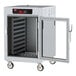 A Metro C5 heated holding cabinet with a clear door.